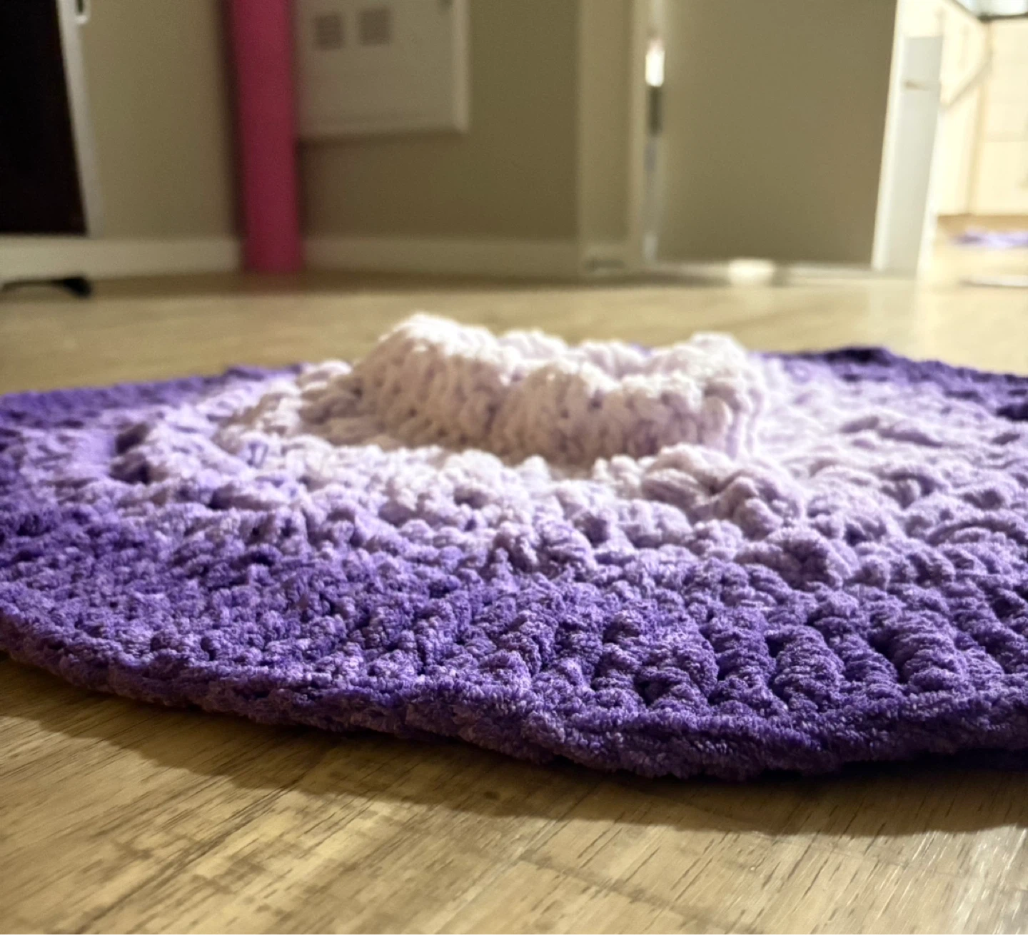 Handmade Crochet Round Baby Blanket - photo 3