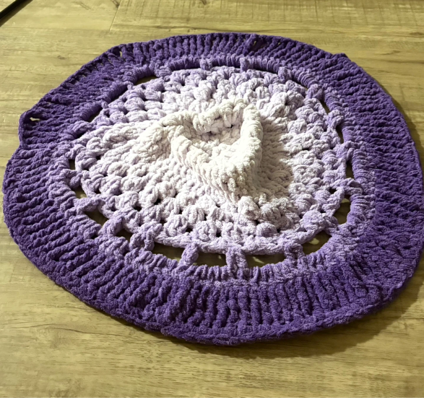 Handmade Crochet Round Baby Blanket