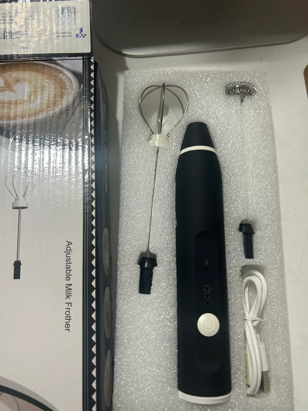 Brand New Adjustable Milk Frother with Whisk Attachments - photo 5