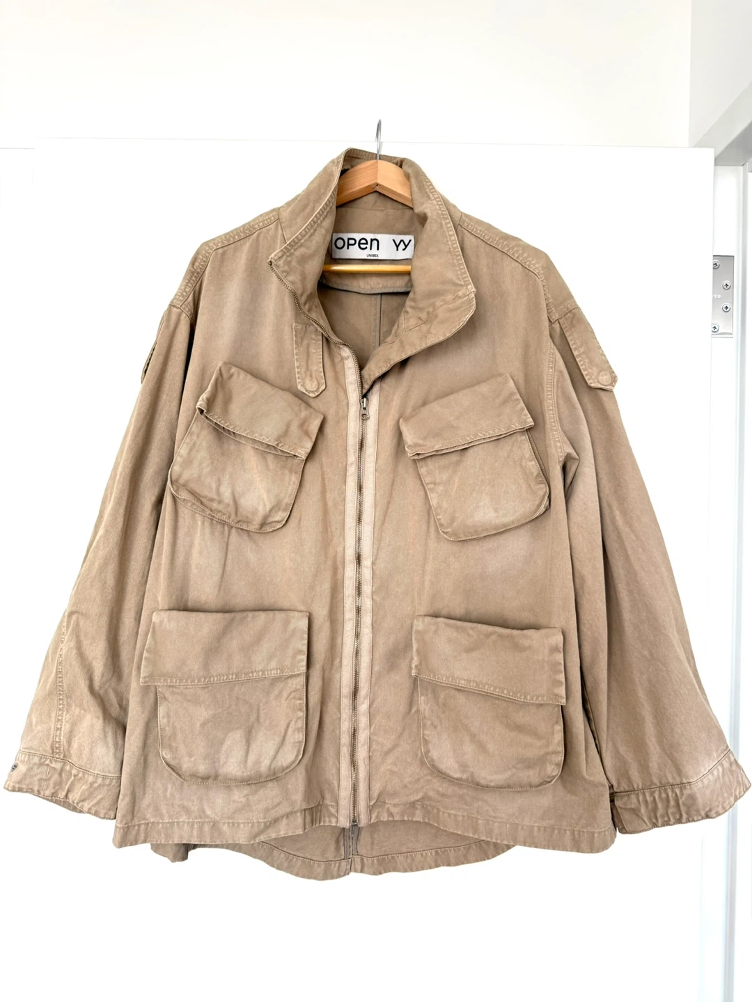 Open YY Natural Cargo Pocket Field Jacket - photo 2