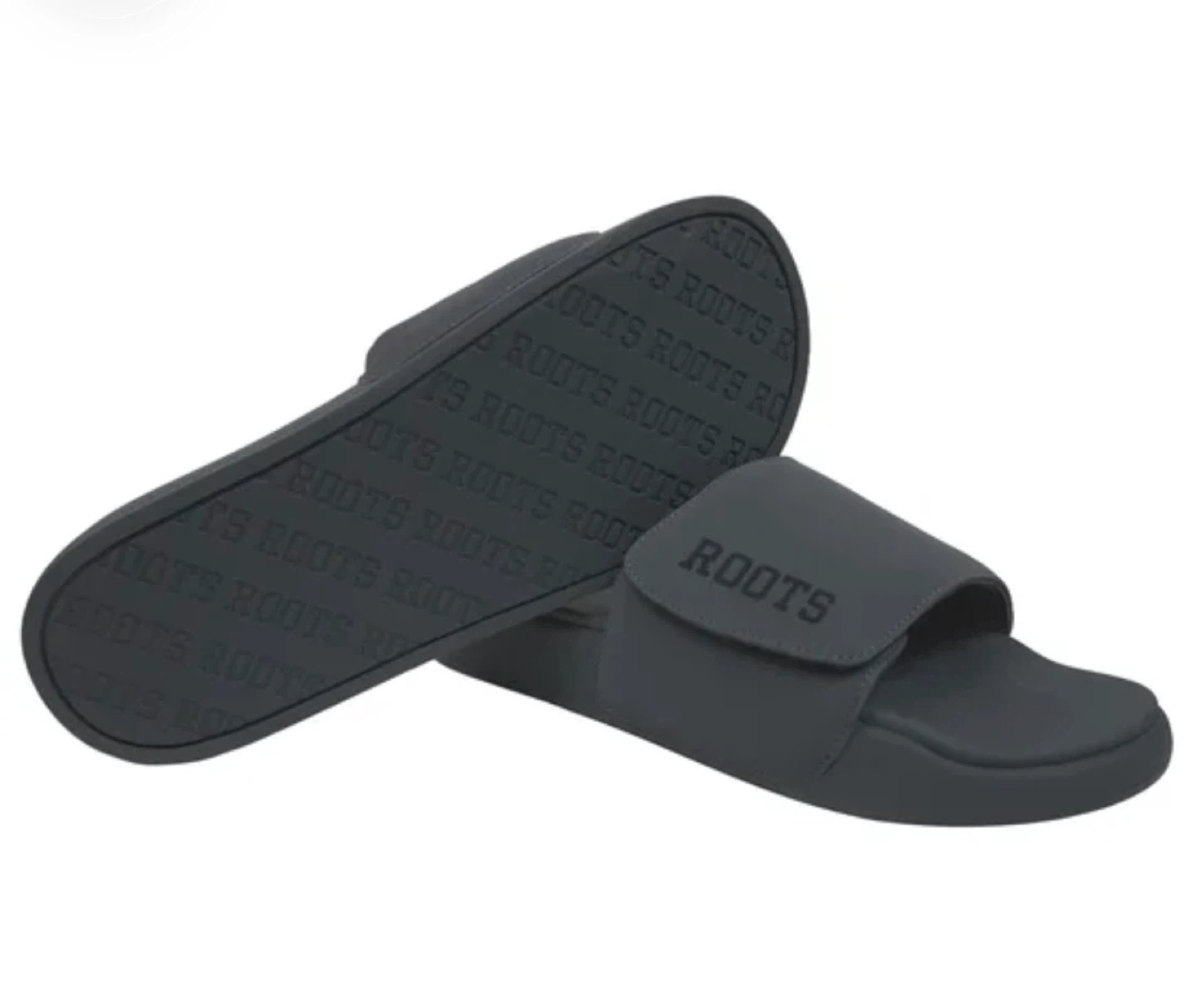Brand New Comfortable Plush Roots Slides - Black - photo 2