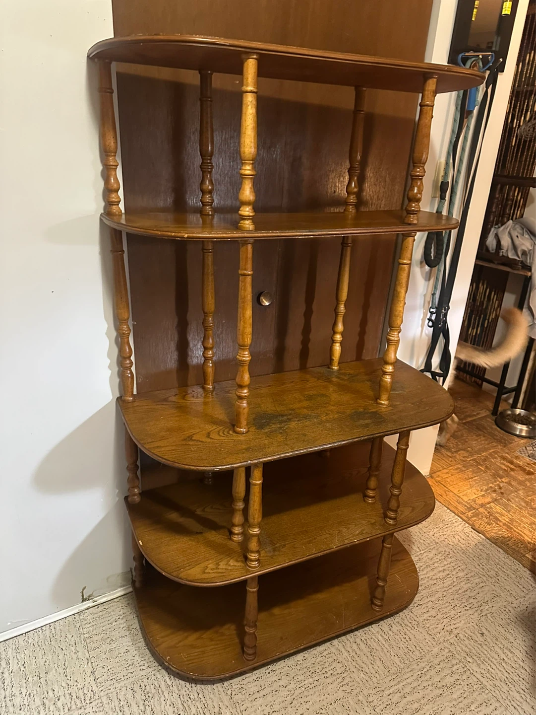 1970s spindle bookcase