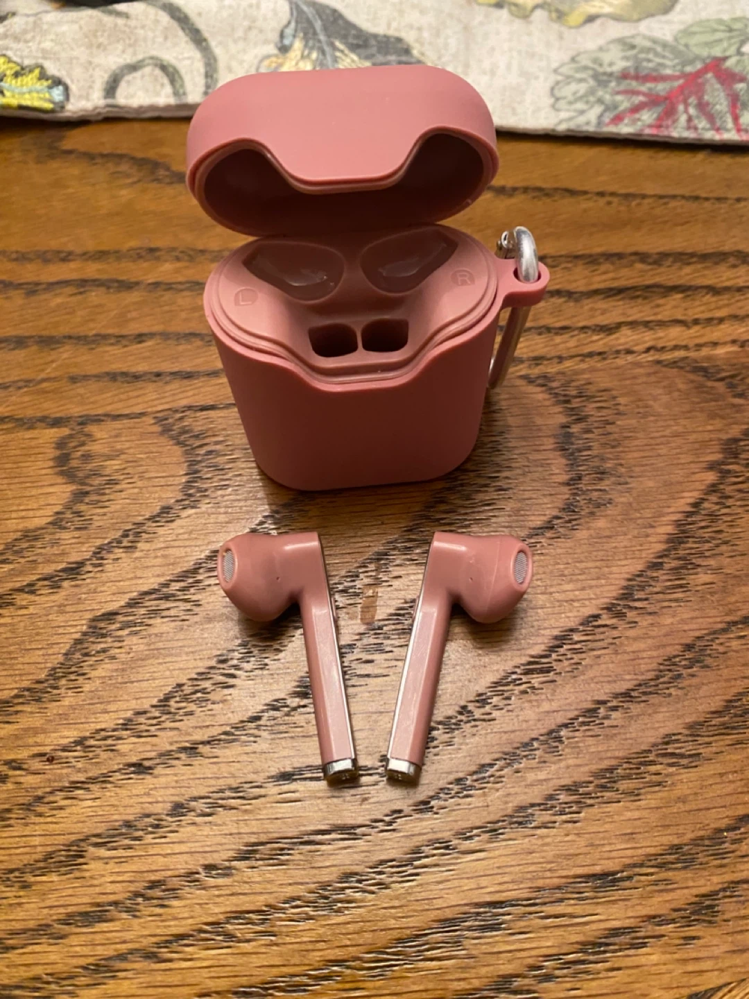 Pink Wireless Earbuds with Case