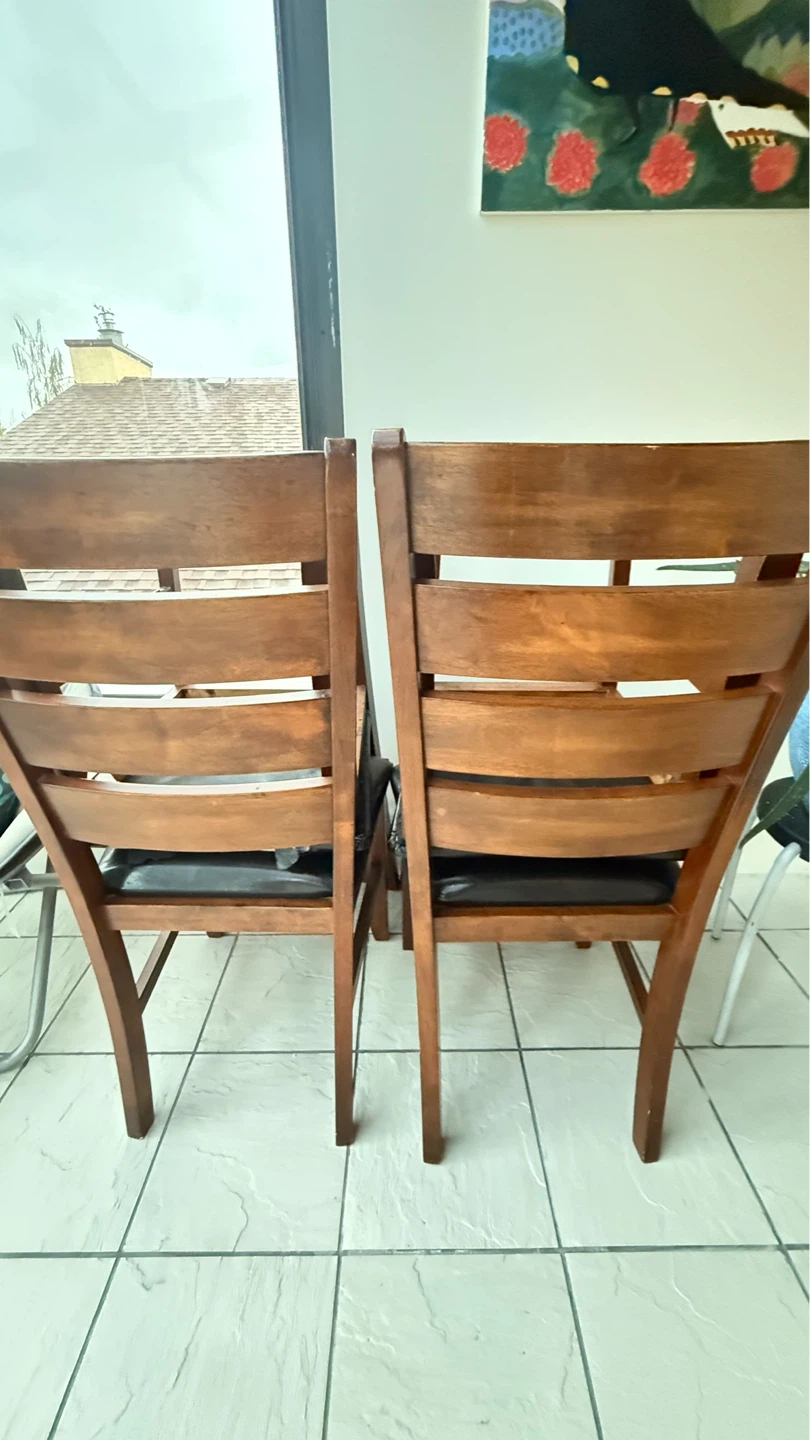 Wooden Dining table (PLUS free chairs and bench) - photo 5