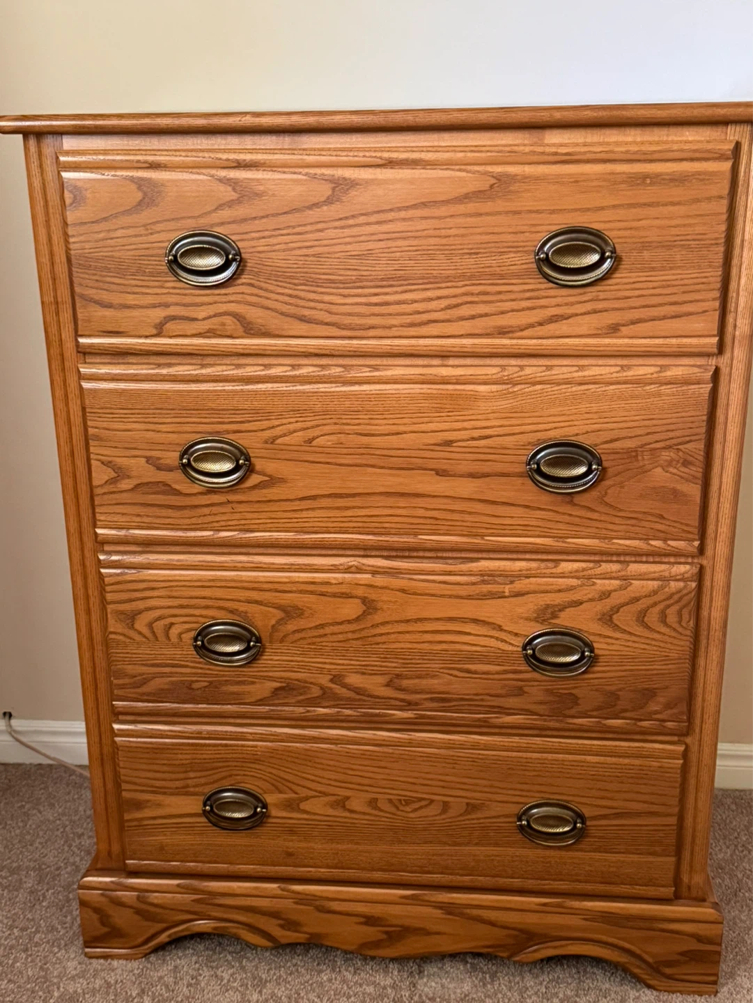 “Little Folks” oak Chest of Drawers and nightstand - photo 2