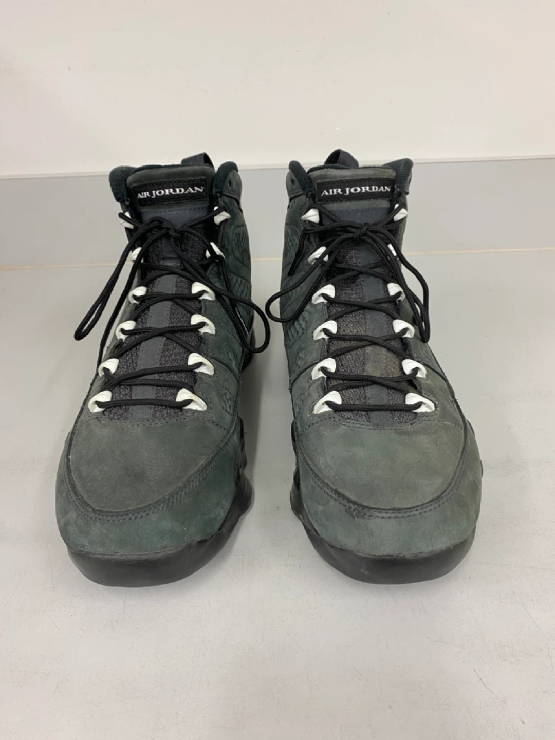 Rare Nike Air Jordan 9 IX Retro Anthracite Suede Shoes - 10 - photo 3