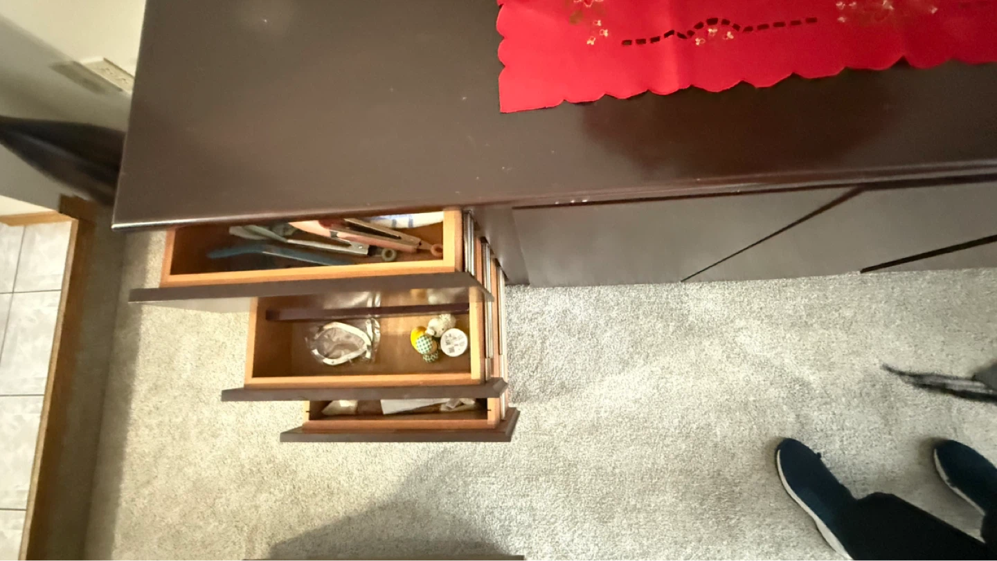 Dark Brown Sideboard buffet cabinet with Drawers - photo 2