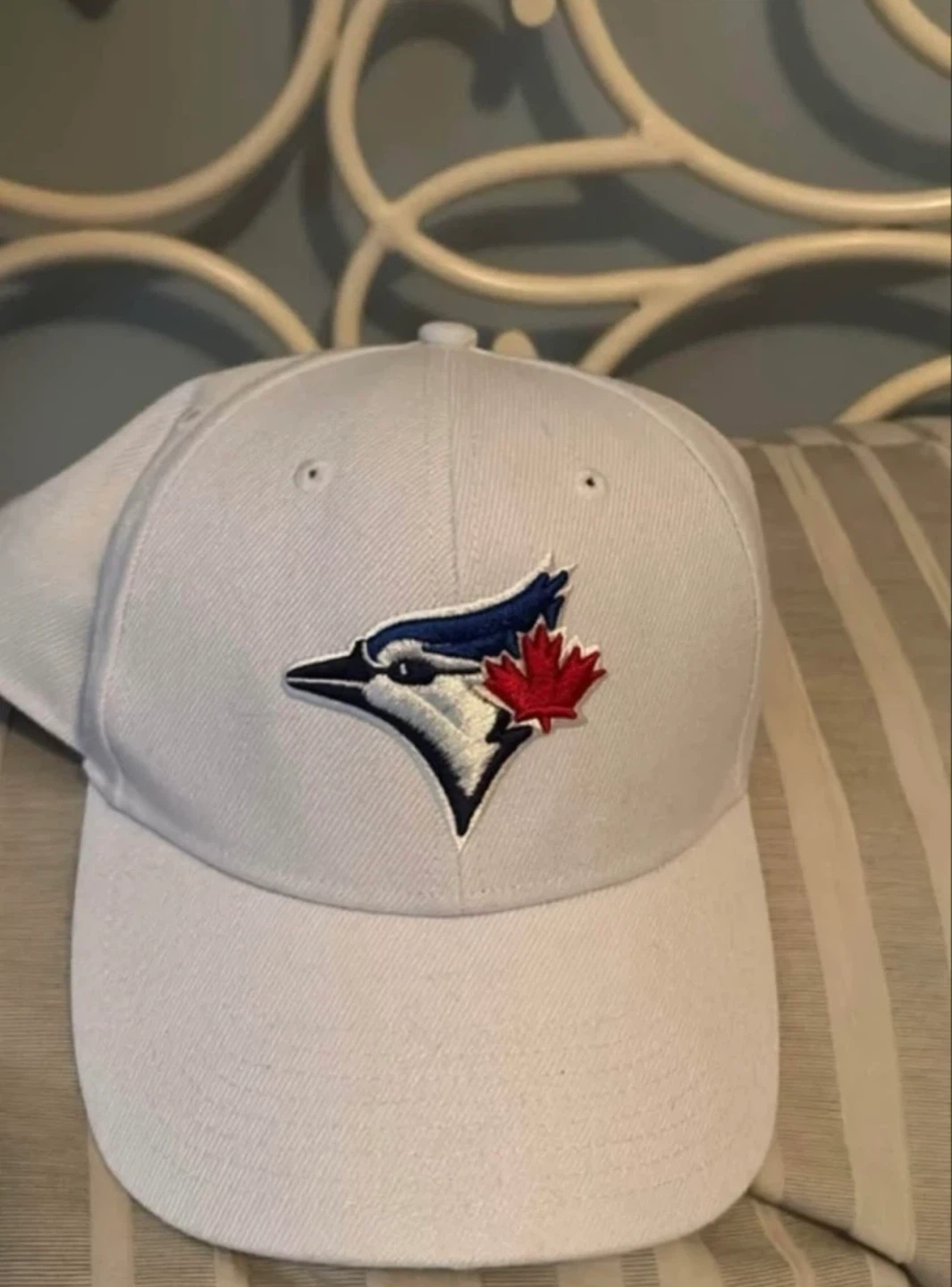 Toronto blue jays white hat adjustable