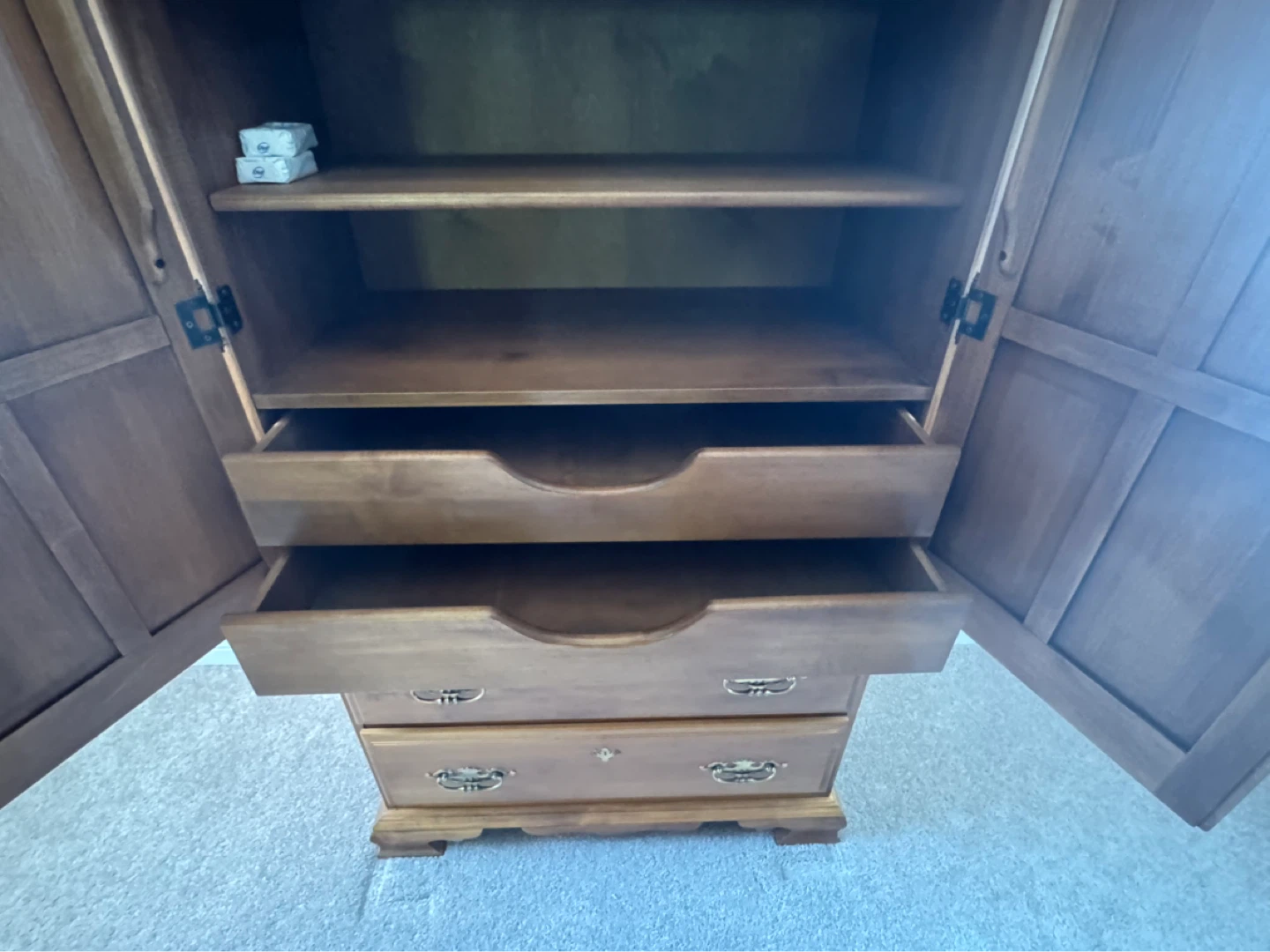 Roxton Maple Armoire with Drawers - photo 3