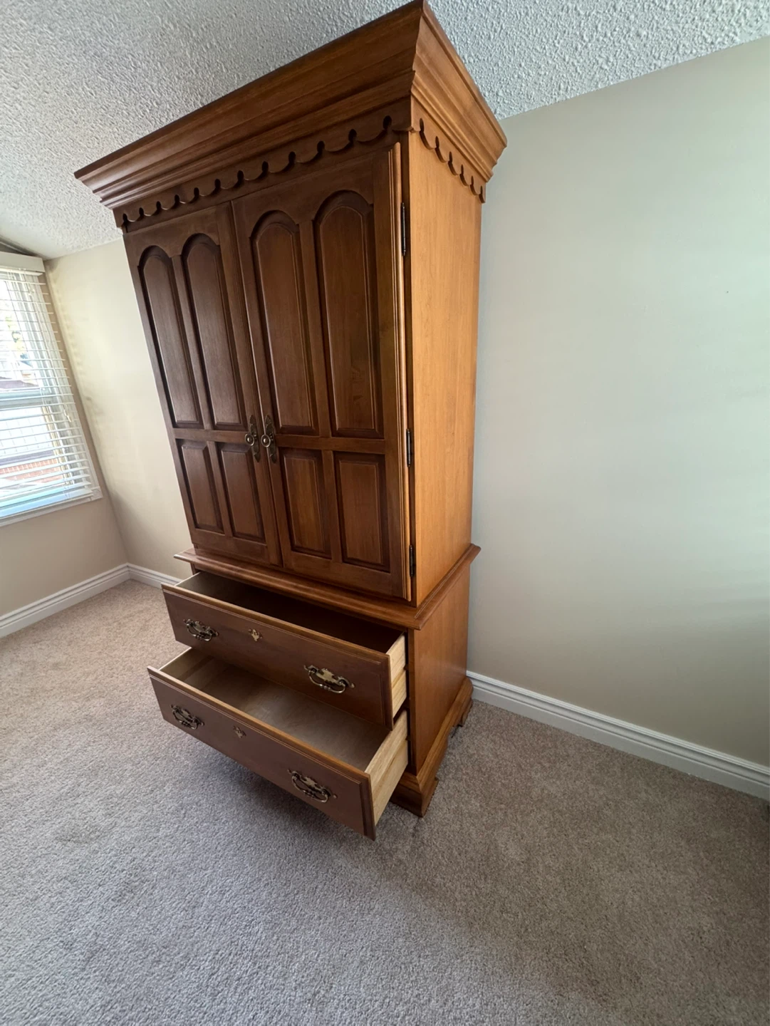 Roxton Maple Armoire with Drawers - photo 5