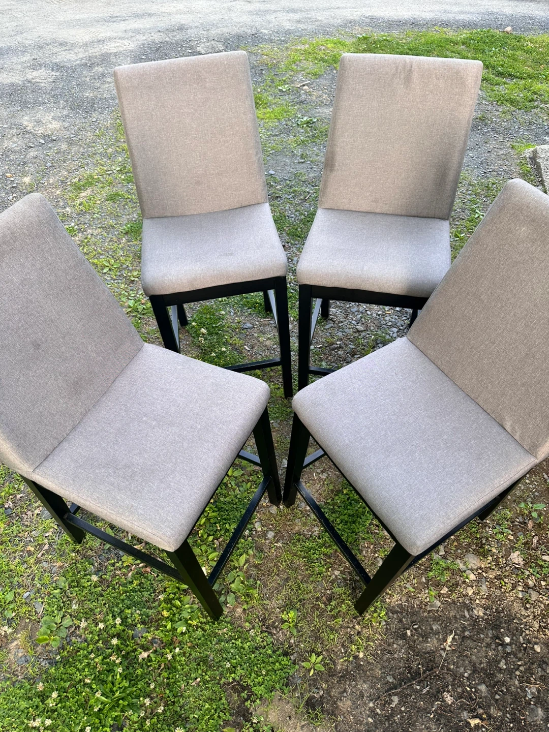 Black Dining Table with 4 Chairs