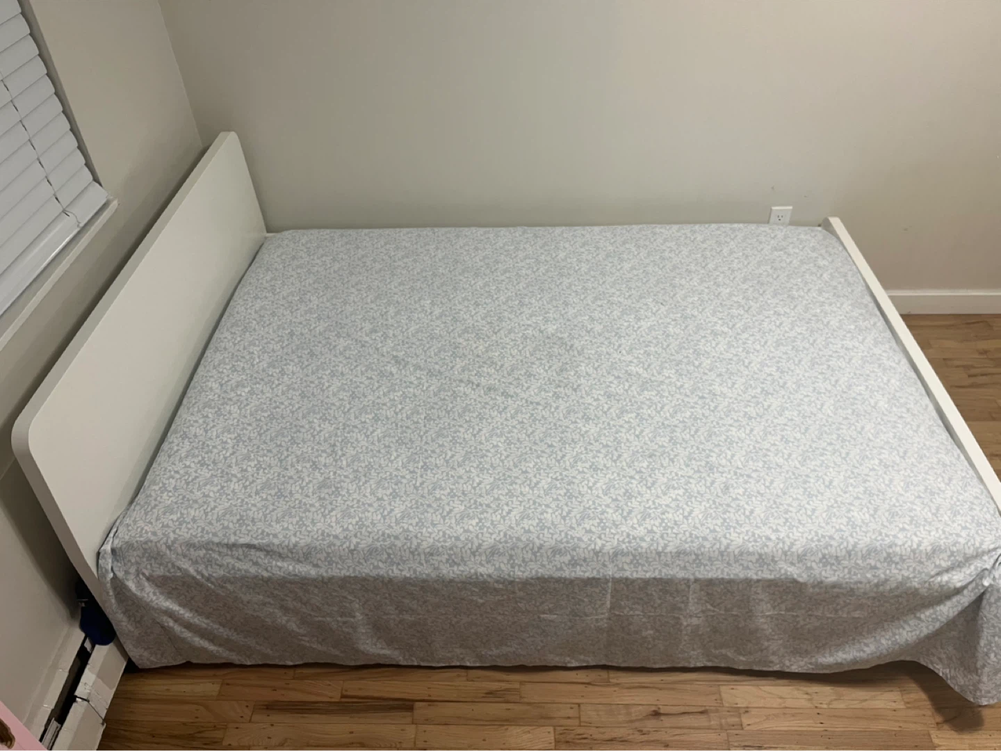 White bed from IKEA