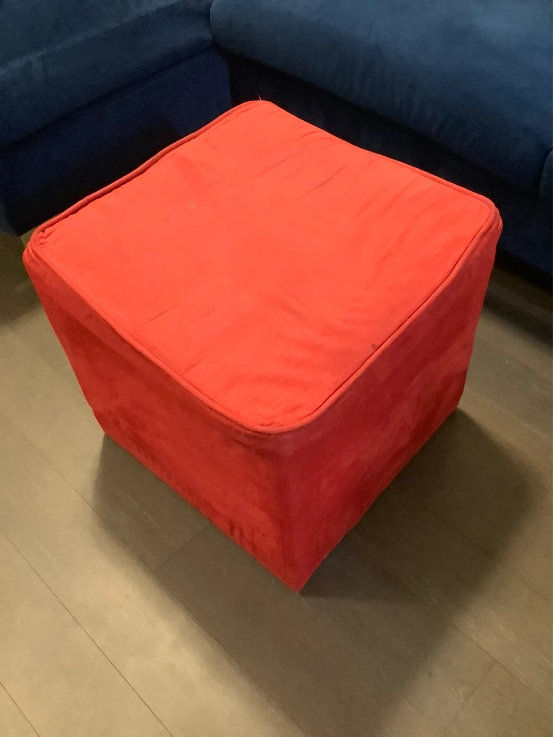 Cube Ottoman with Ludo and Backgammon Game Boards