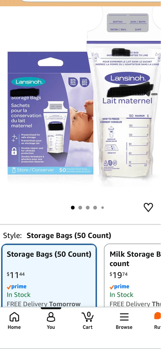 Lansinoh Storage Bags - 50 Count - photo 2