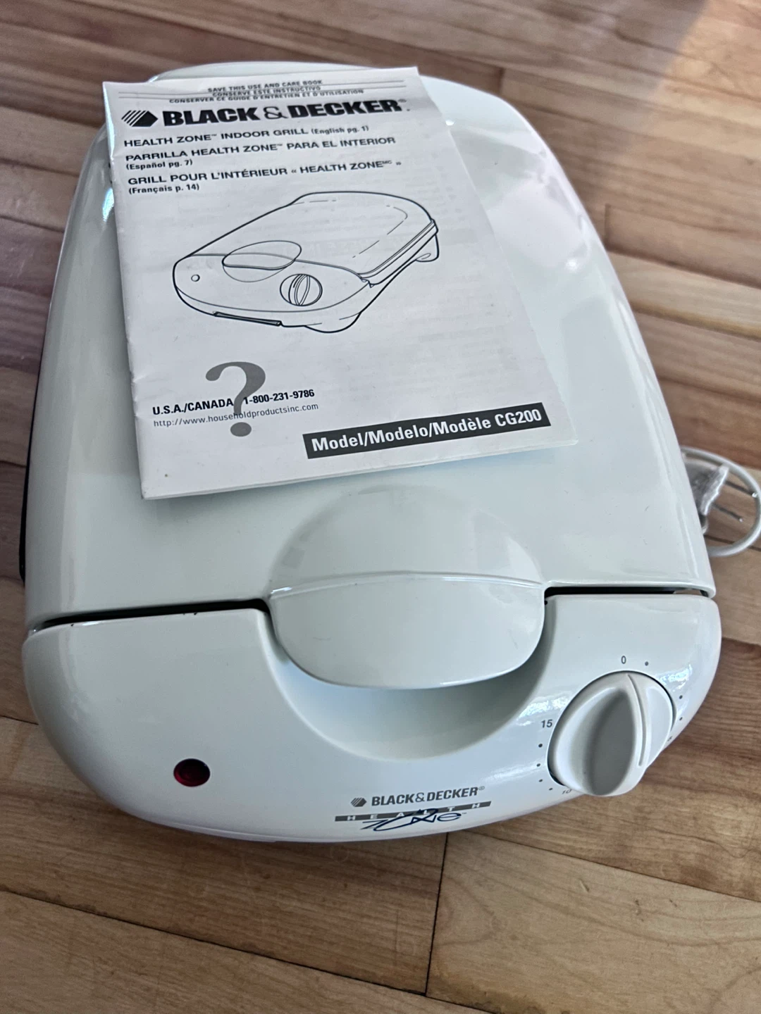 Black & Decker Health Zone Indoor Grill CG200