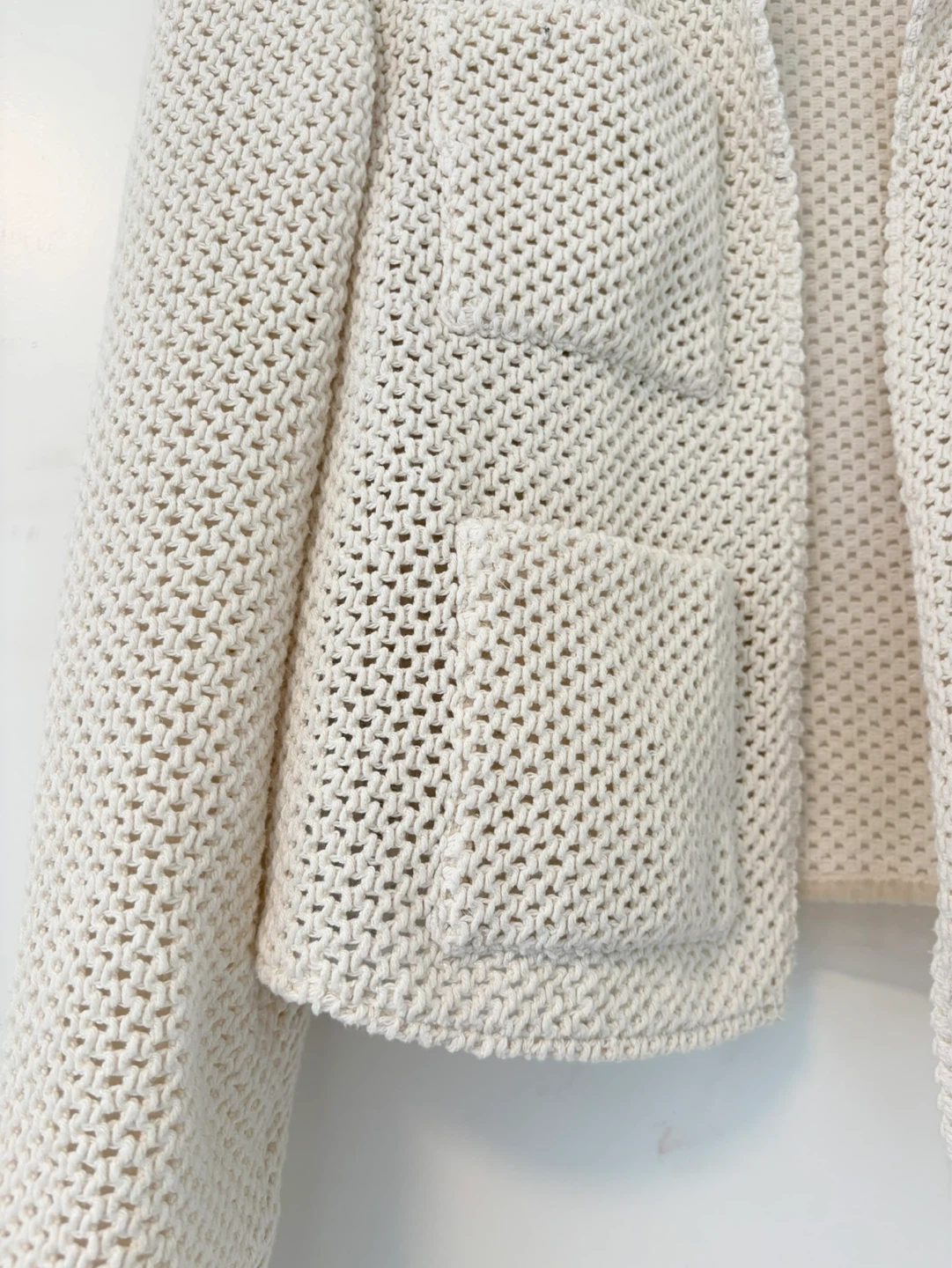 Mango Cream Knit Cropped Jacket - photo 2