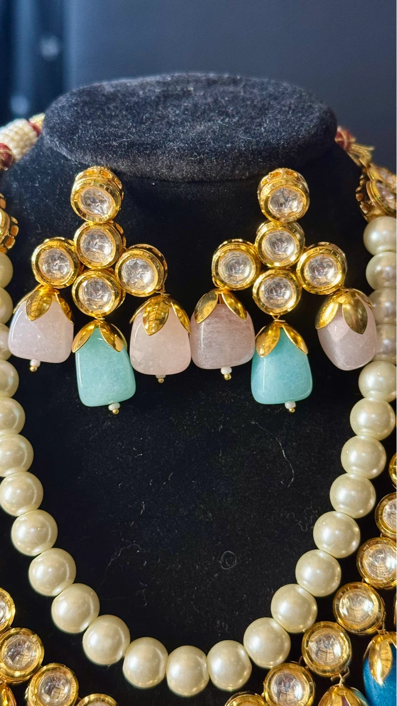 Kundan two layer set - photo 2