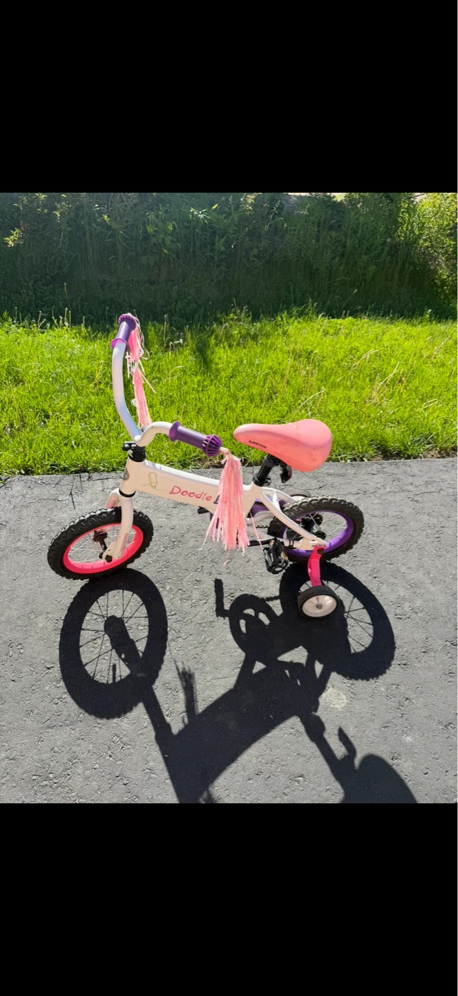 Kids Doodle Bike with Training Wheels- 12 inch wheels - photo 5