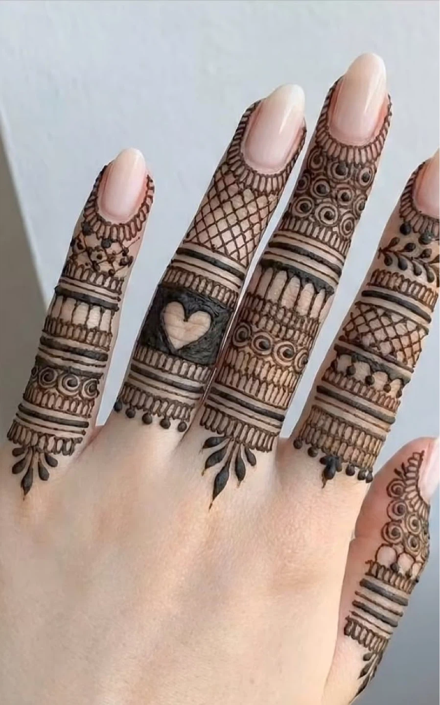 Beautiful Mehendi Designs for Fingers