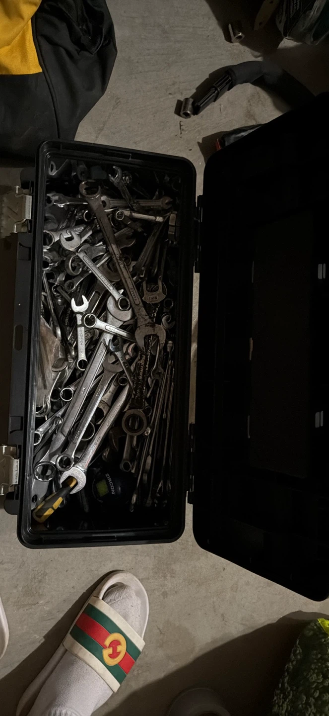 Assorted Wrench Set in Toolbox