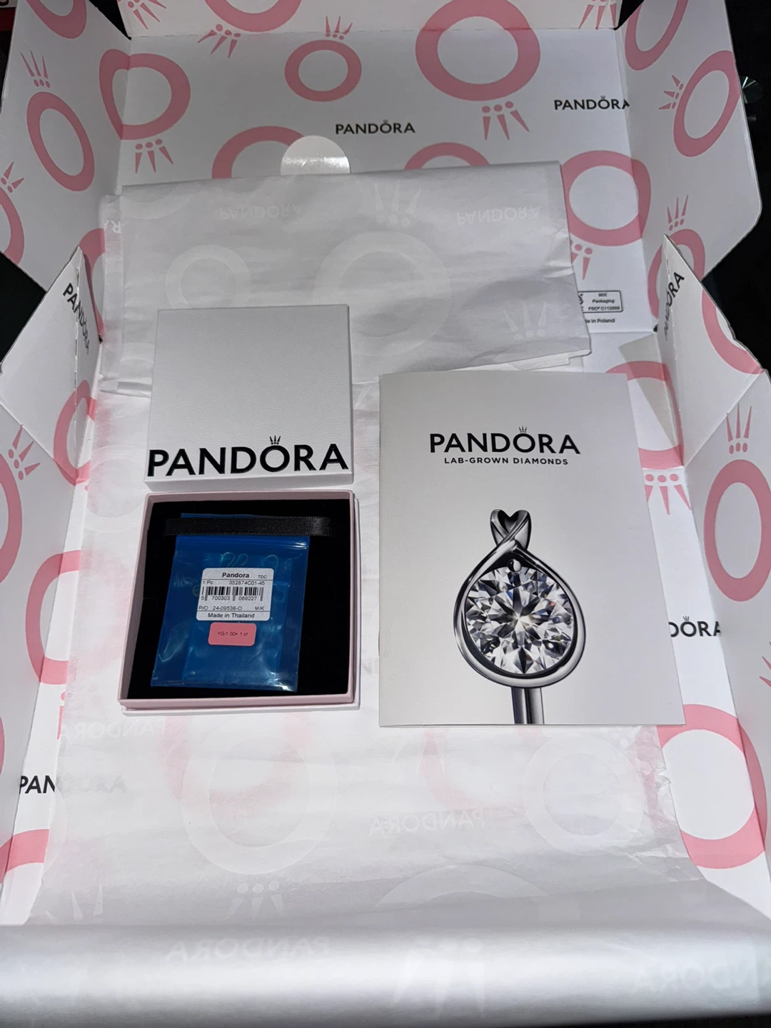 Pandora 14k Gold Nova Diamond Necklace - photo 2