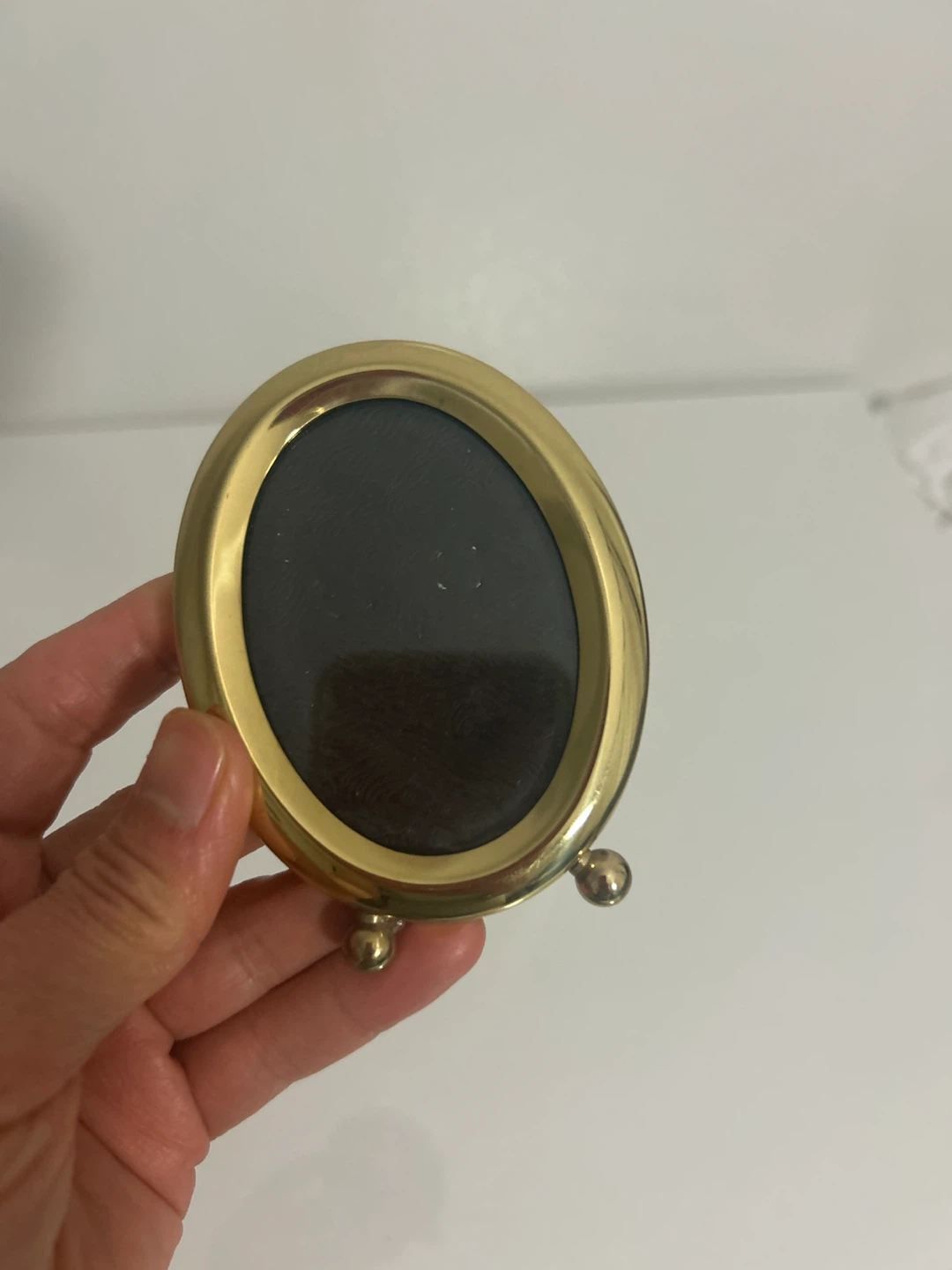 Vintage Oval Photo Frame - Brass Tone - photo 4