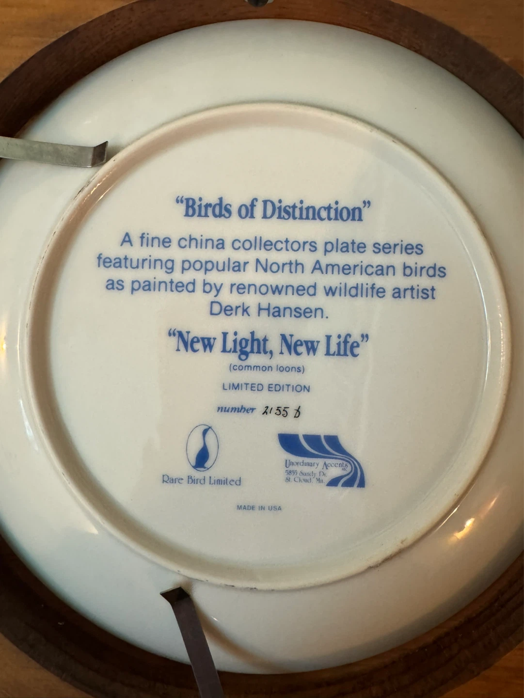 Derk Hansen "Birds of Distinction" Collector Plates (2) - photo 4