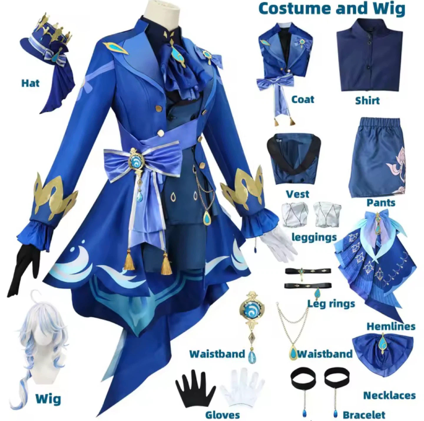 Furina cosplay + wig