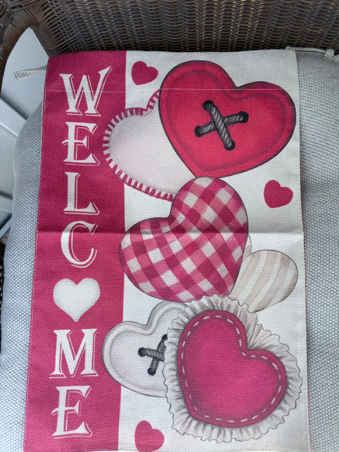 Valentine's Day Welcome Garden Flag