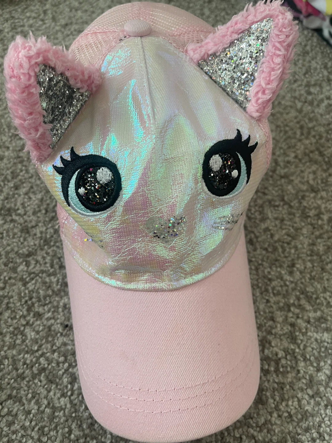 Pink Cat Ear Baseball Cap