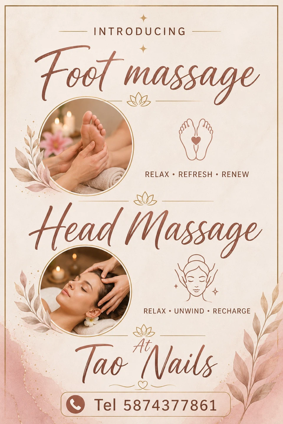 Tao Nails Foot and Head Massage Services