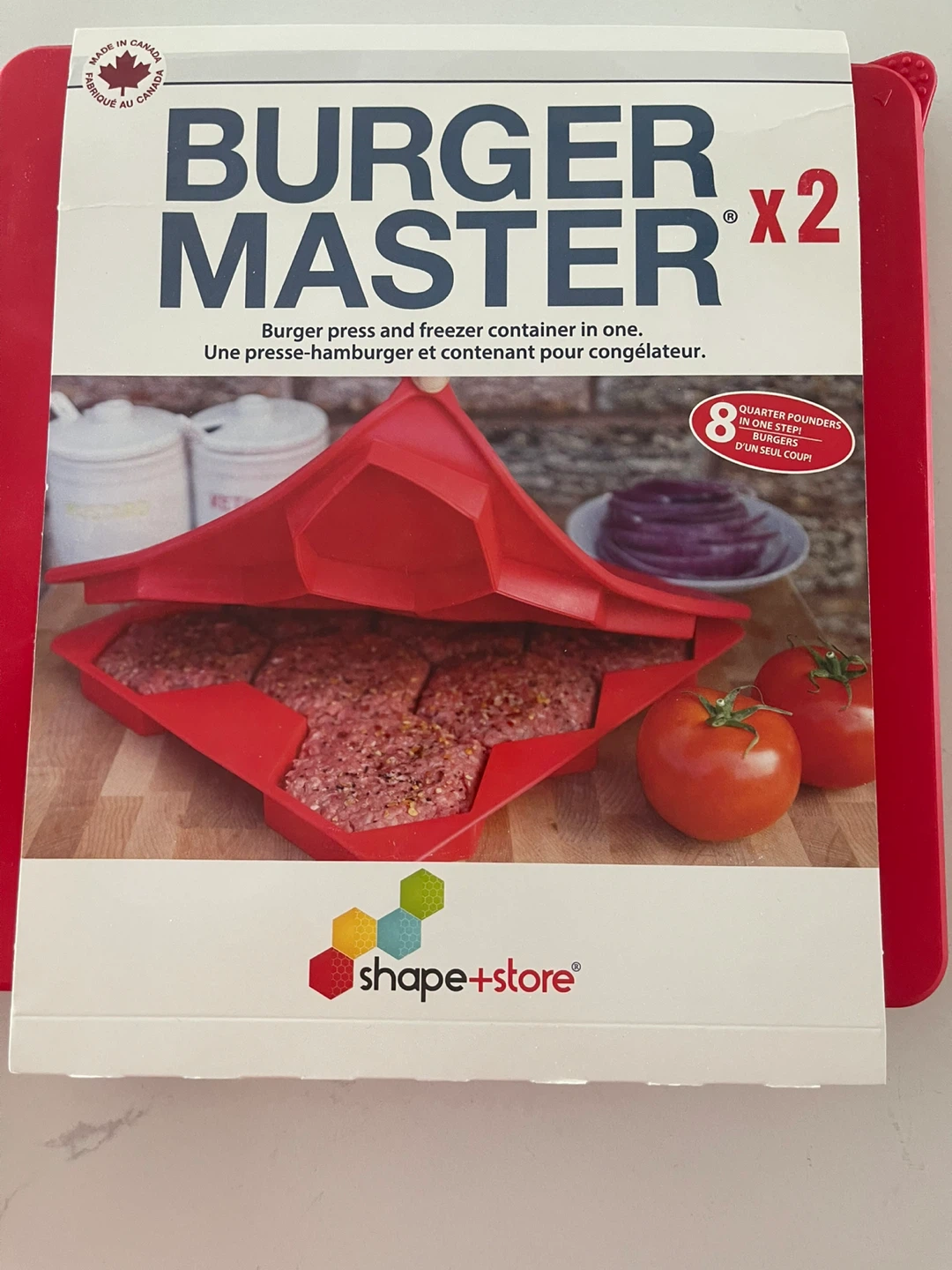 Burger Master X2 Burger Press and Freezer Container