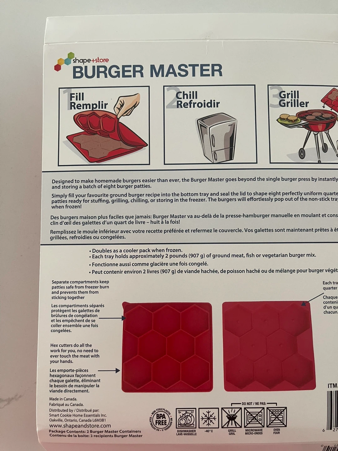 Burger Master X2 Burger Press and Freezer Container - photo 2