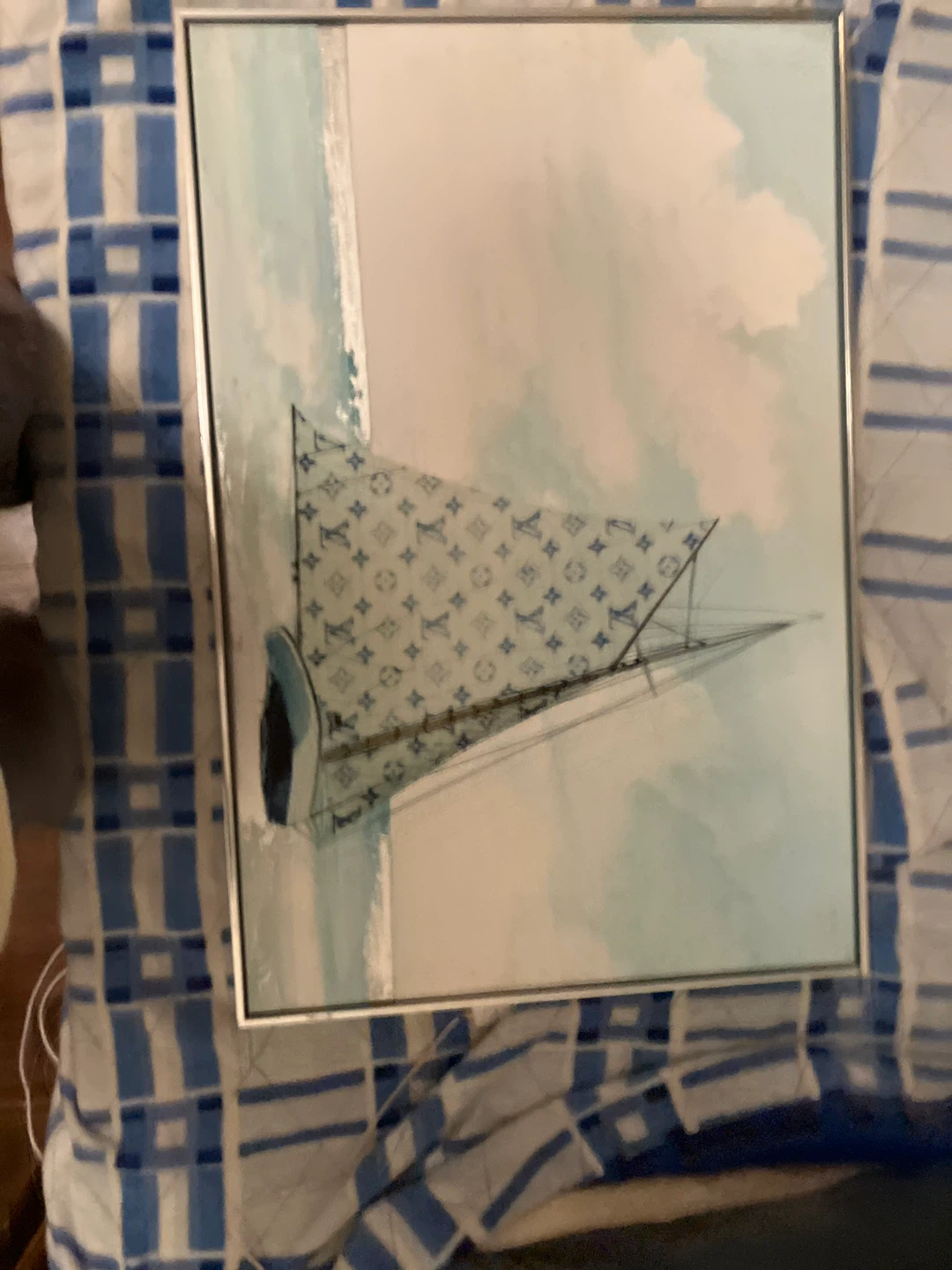Louis Vuitton Inspired Sailboat Art Print - photo 2