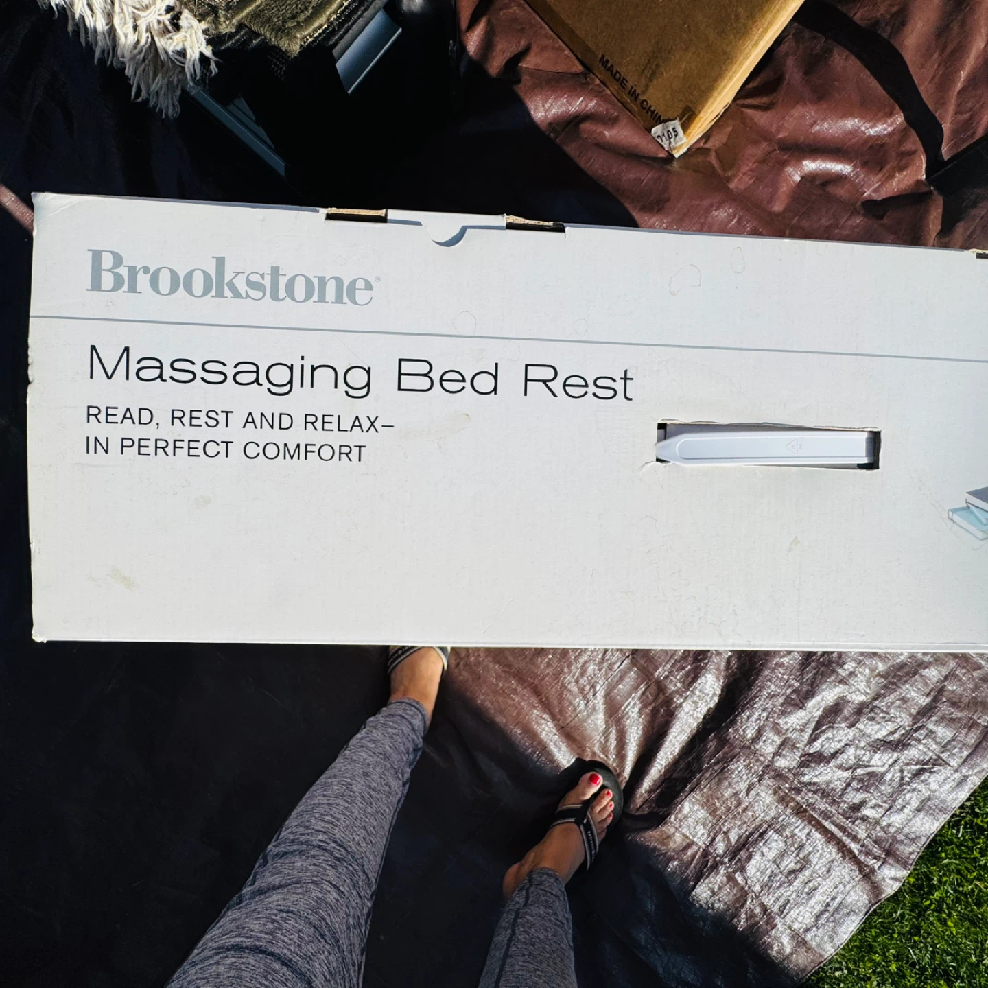 Brookstone Massaging Bed Rest - photo 3