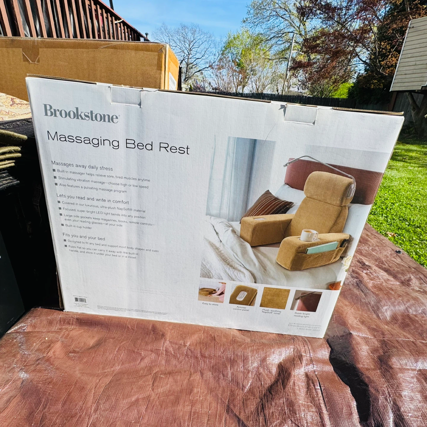 Brookstone Massaging Bed Rest