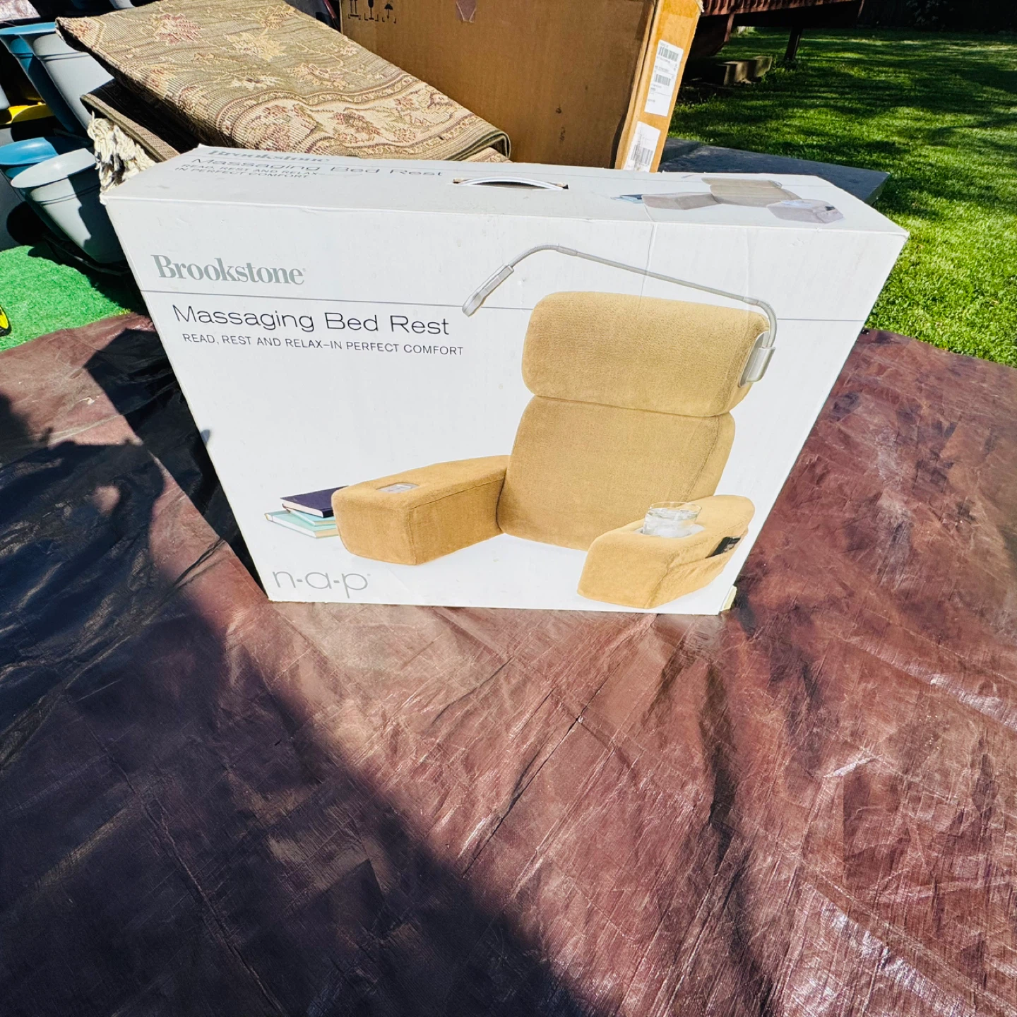Brookstone Massaging Bed Rest - photo 4
