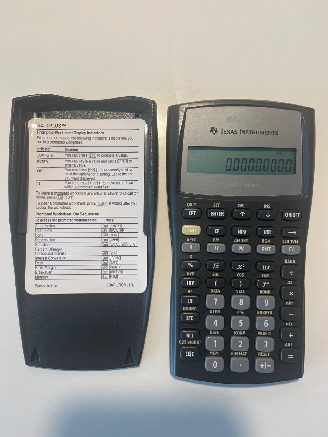 Texas Instruments BA II PLUS Business Analyst Calculator - photo 2