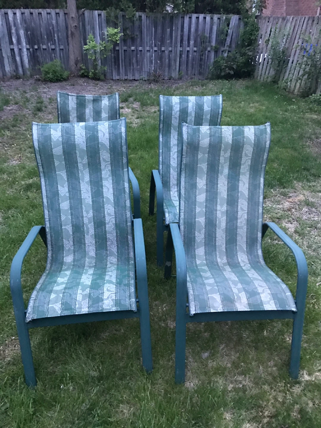 Set of 4 Outdoor Patio Chairs