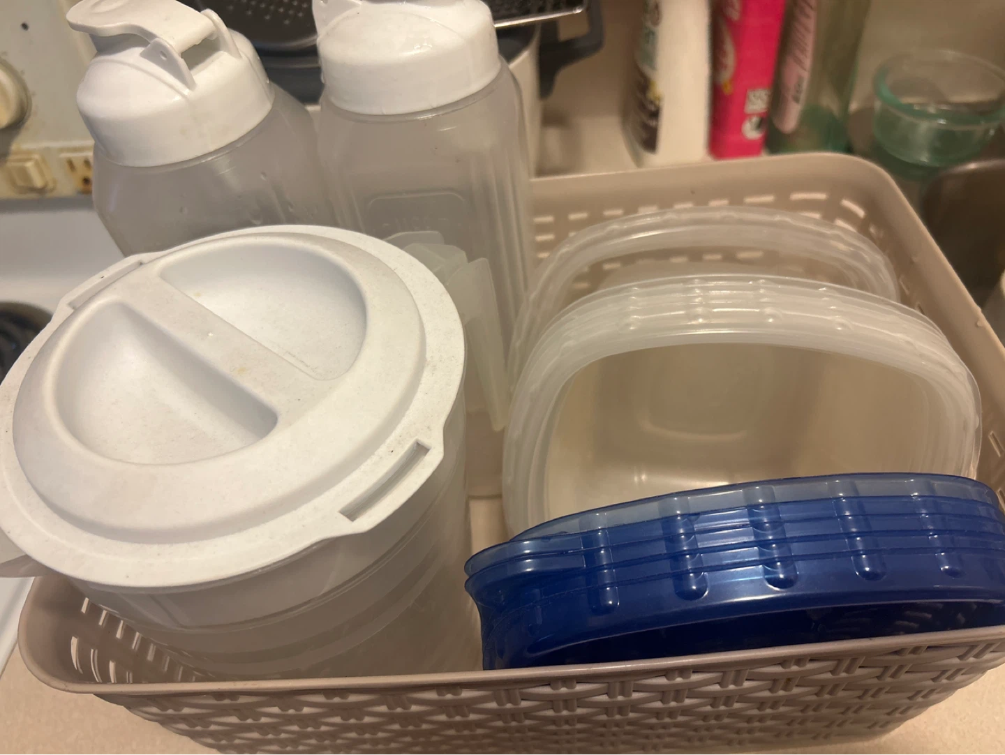 Water Jugs and Food Containers