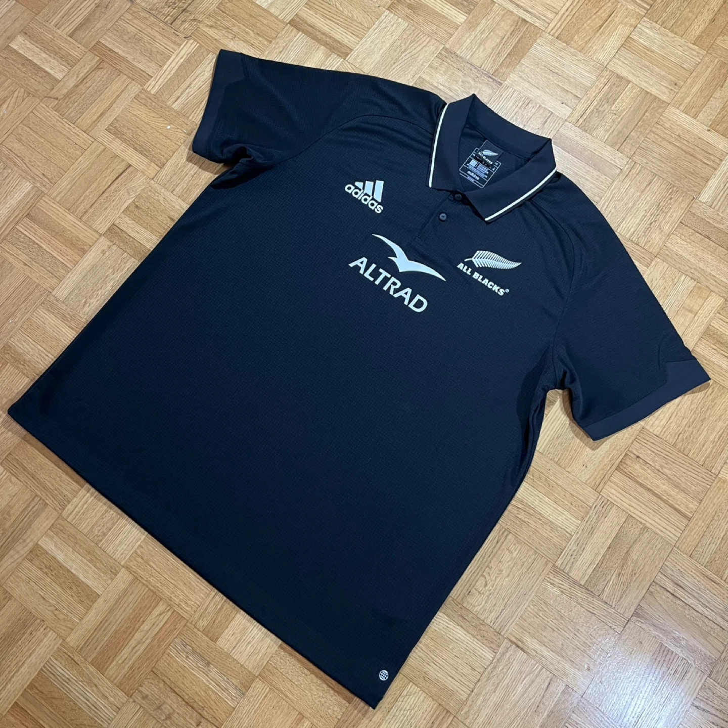 Adidas All Blacks Rugby Polo Shirt - photo 2