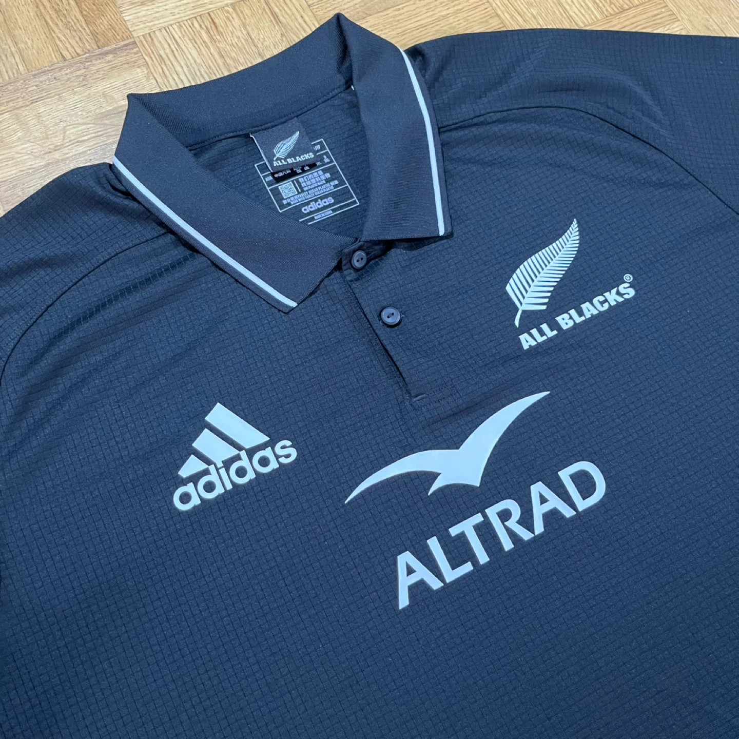 Adidas All Blacks Rugby Polo Shirt - photo 4