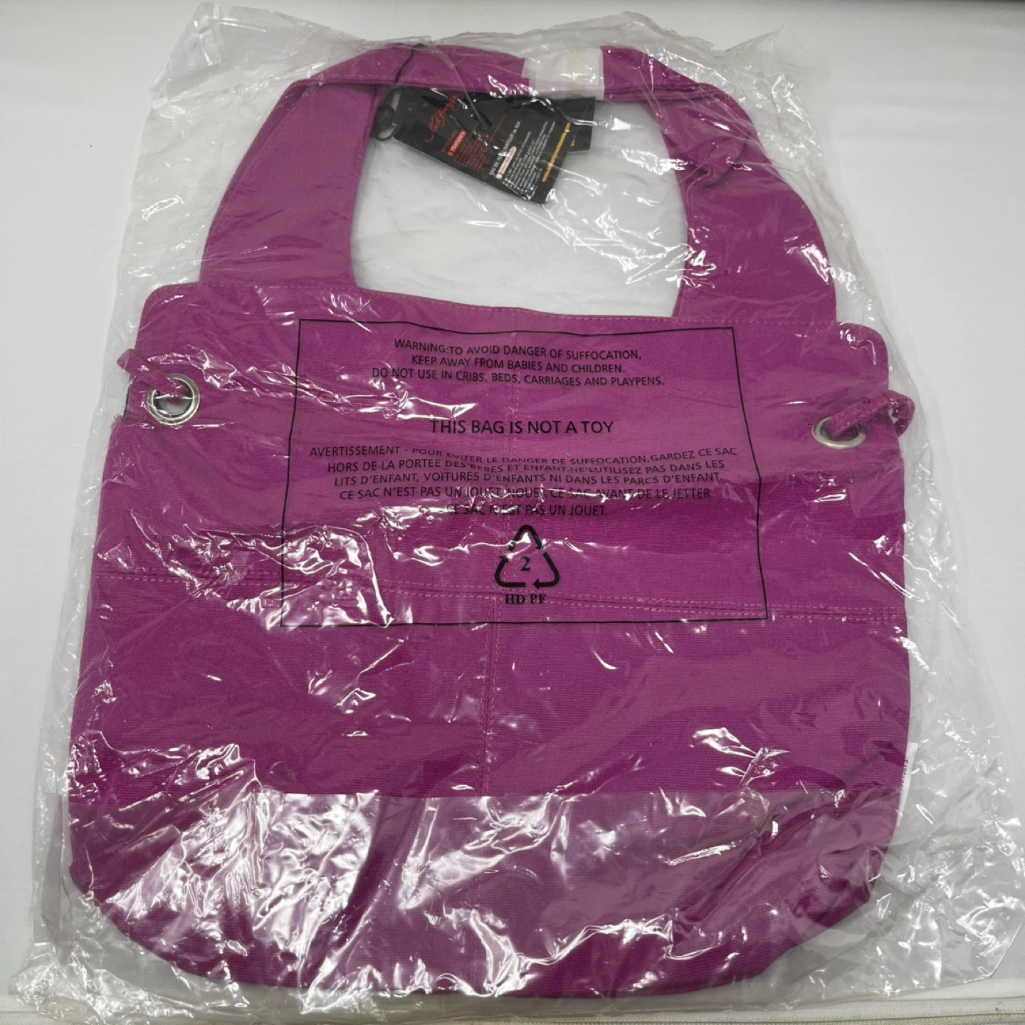 Ed Hardy Purple Floral Tote Bag - photo 3