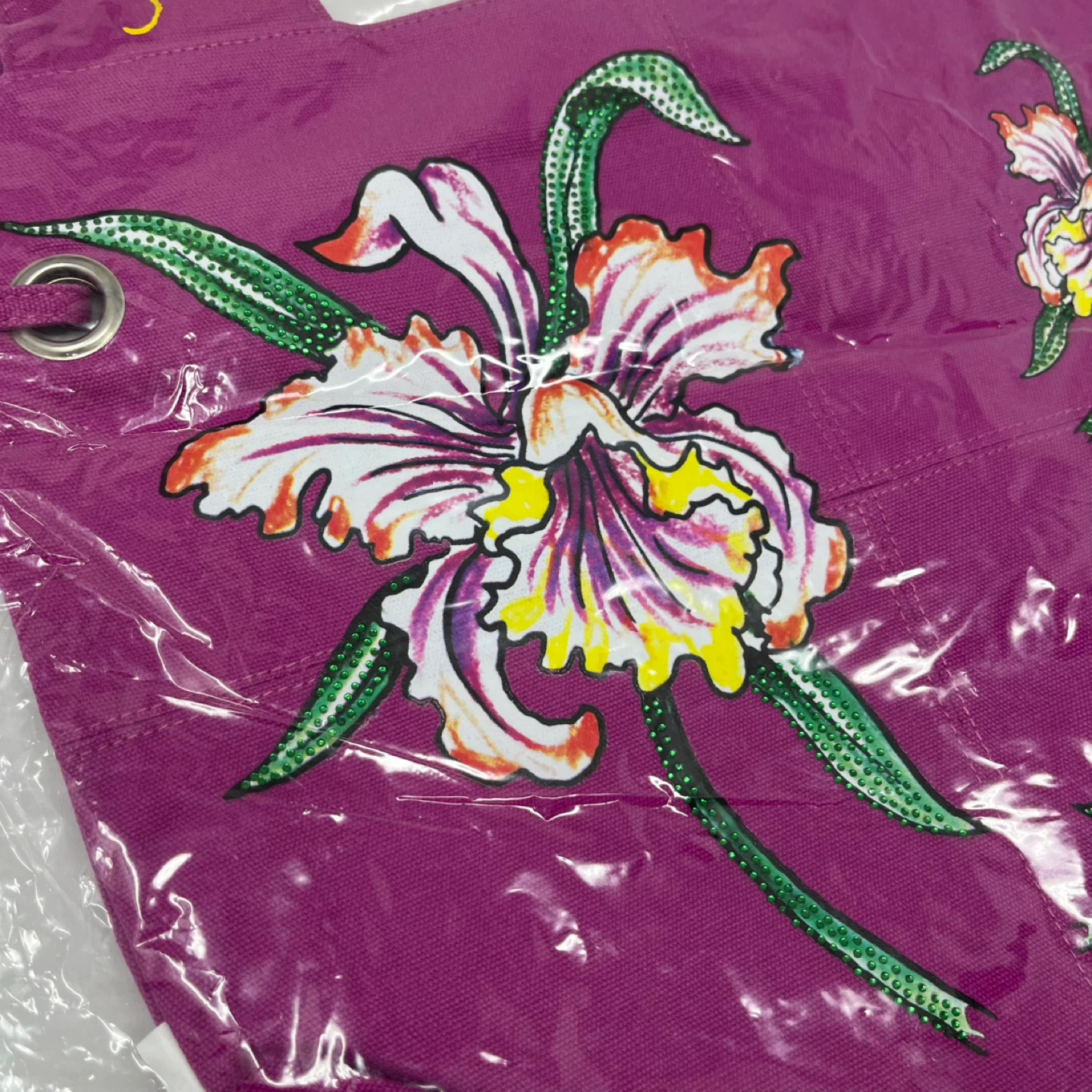 Ed Hardy Purple Floral Tote Bag - photo 2