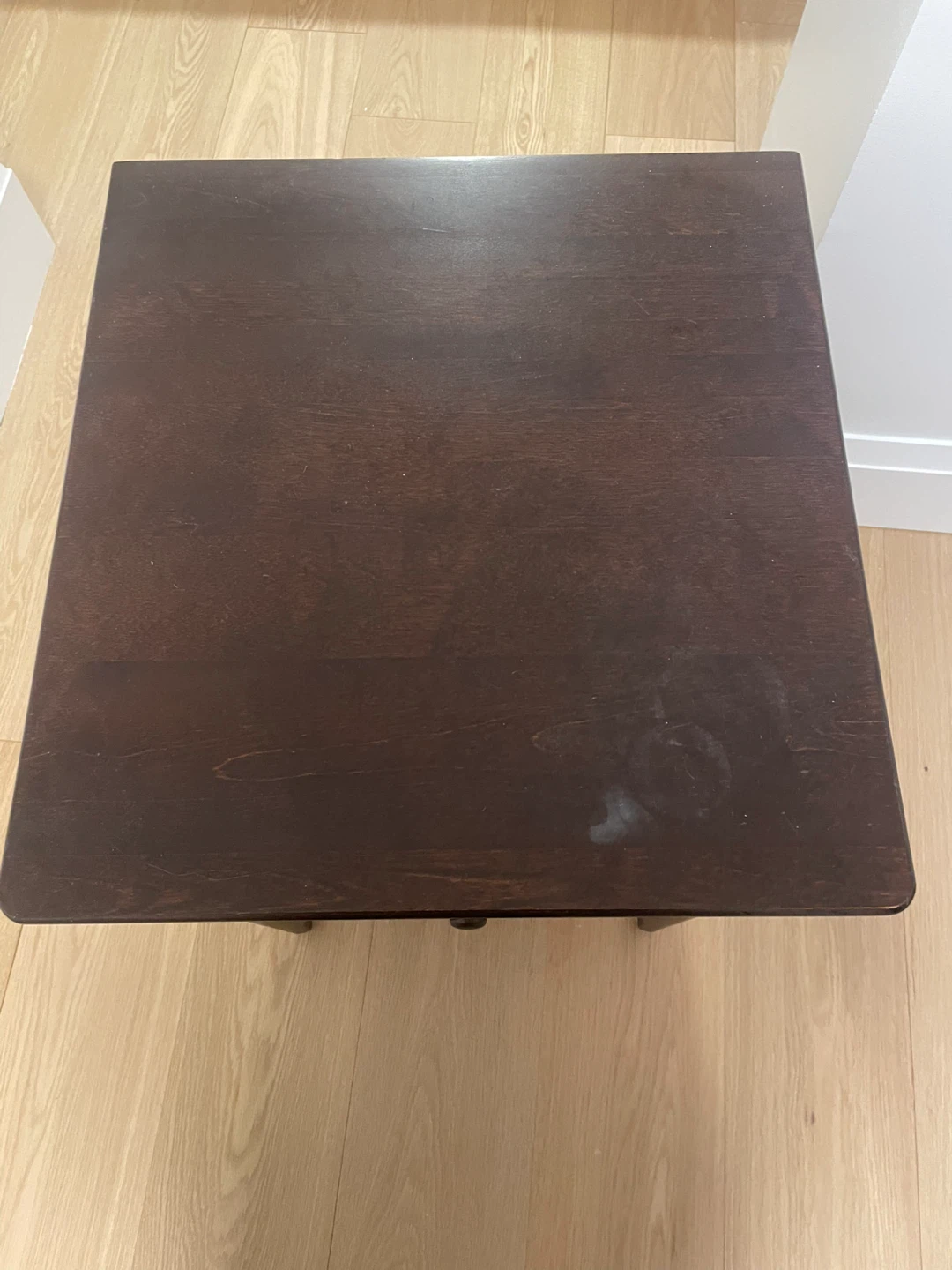 Dark Brown Wood Nightstand / End Table - photo 2