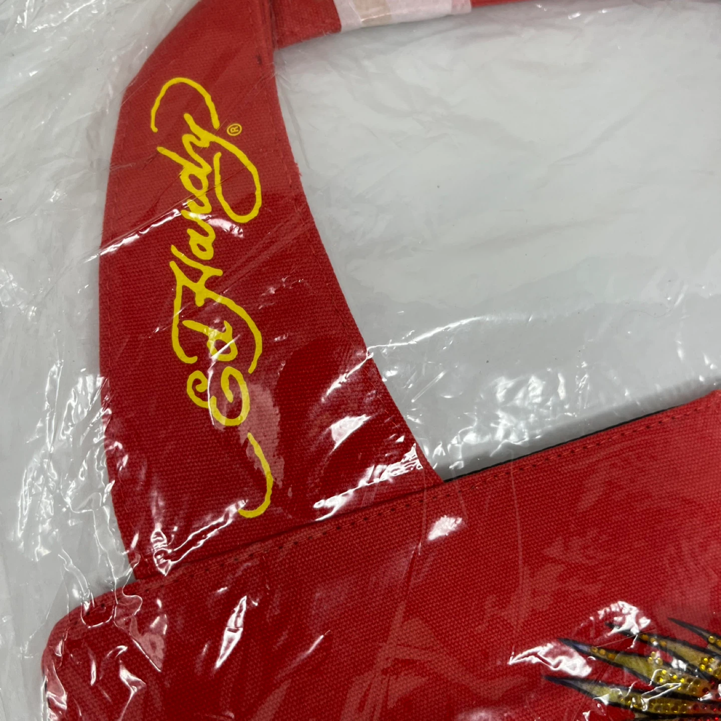 Ed Hardy Red Tote Bag with Parrot Design - photo 3