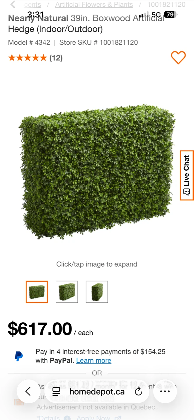 Nearly Natural Boxwood Artificial Hedge - photo 3