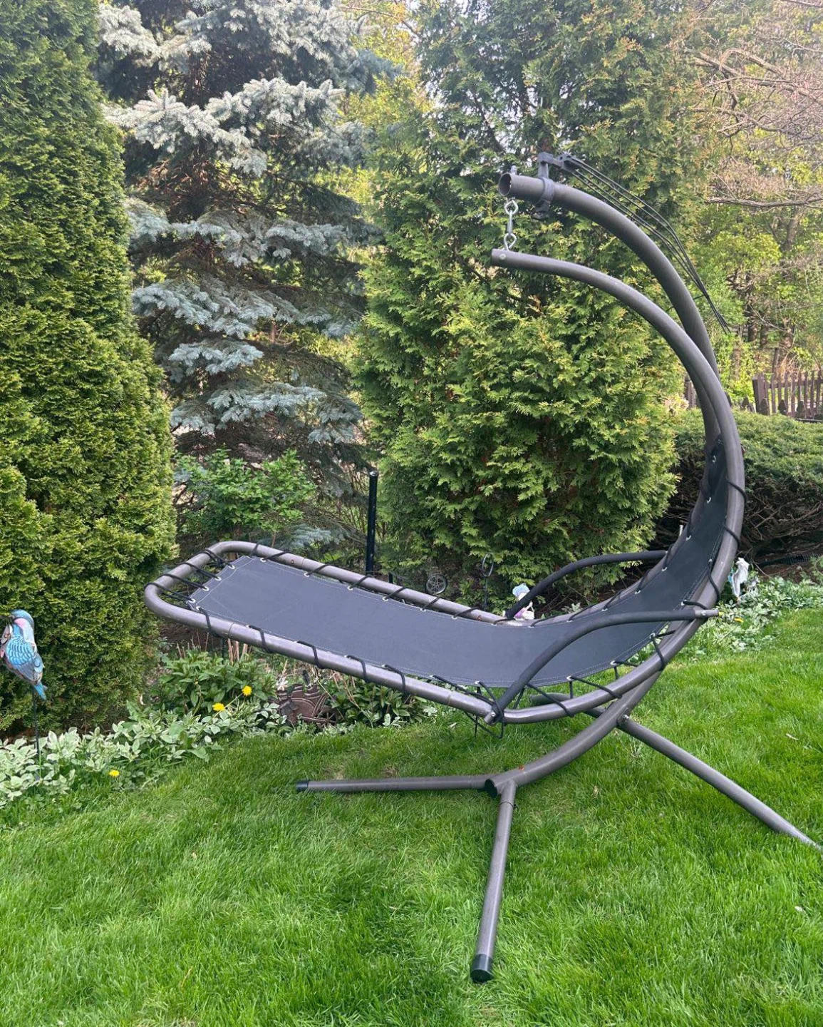 Grey Hanging Hammock Chair