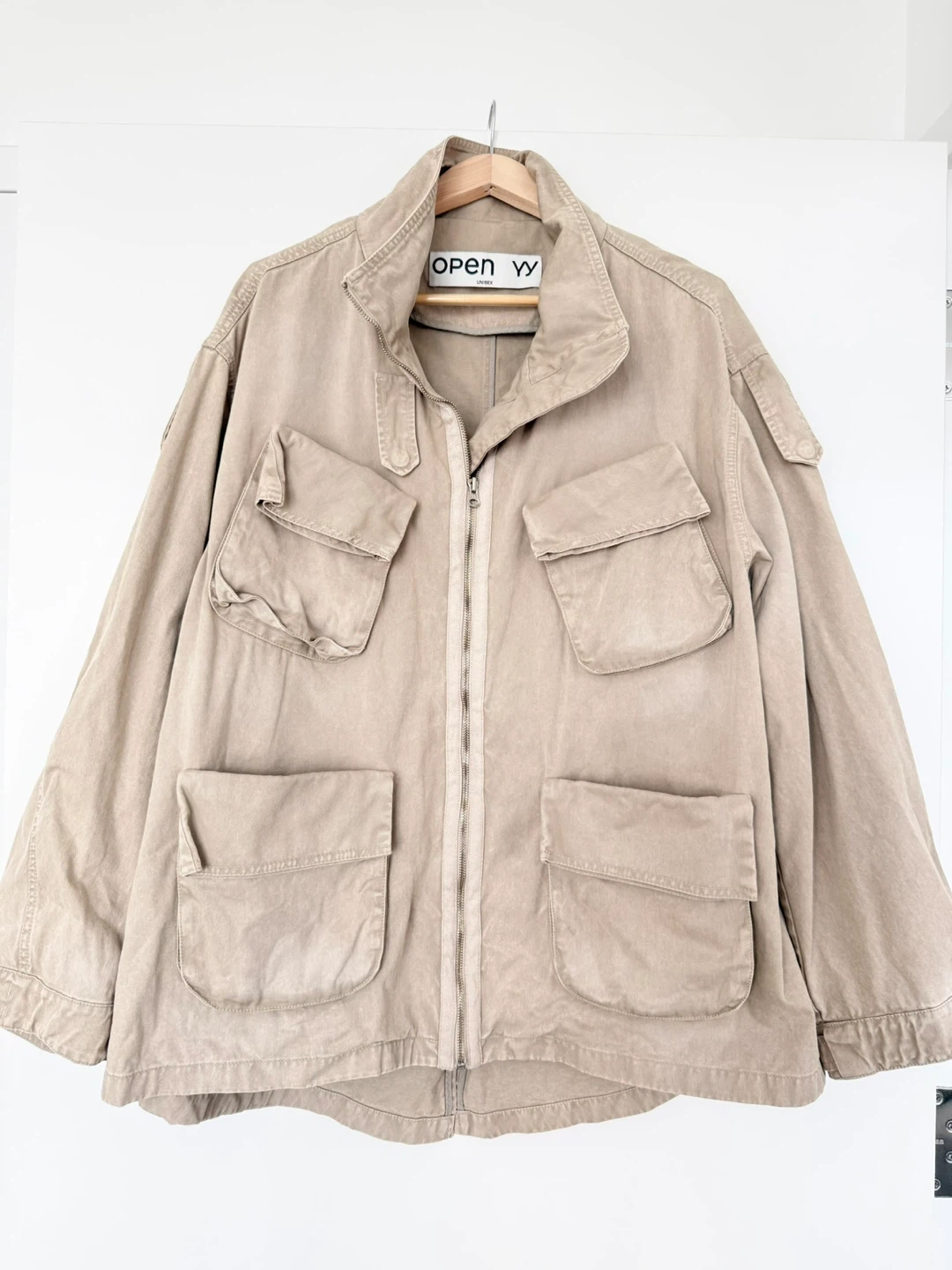 Open YY Natural Cargo Pocket Field Jacket - photo 2
