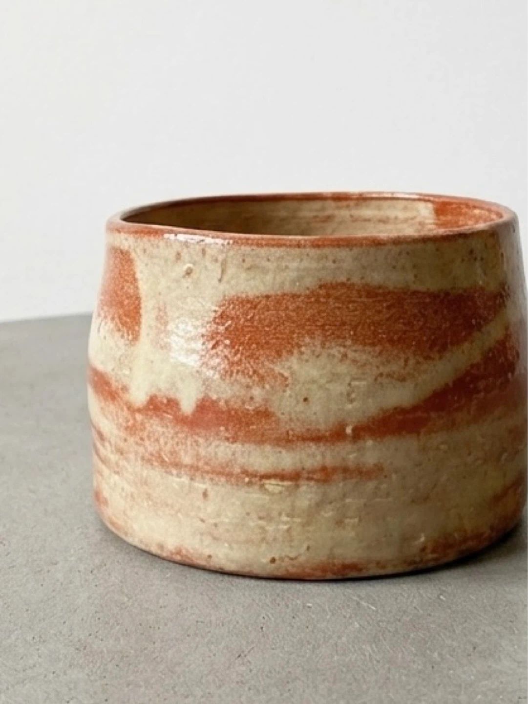 Glazed Ceramic Marbled Pot - photo 2